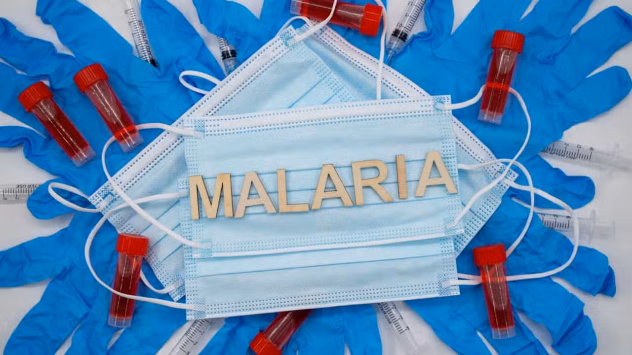 Malária com máscaras, luvas e amostras de laboratório - Erman Gunes/shutterstock.com