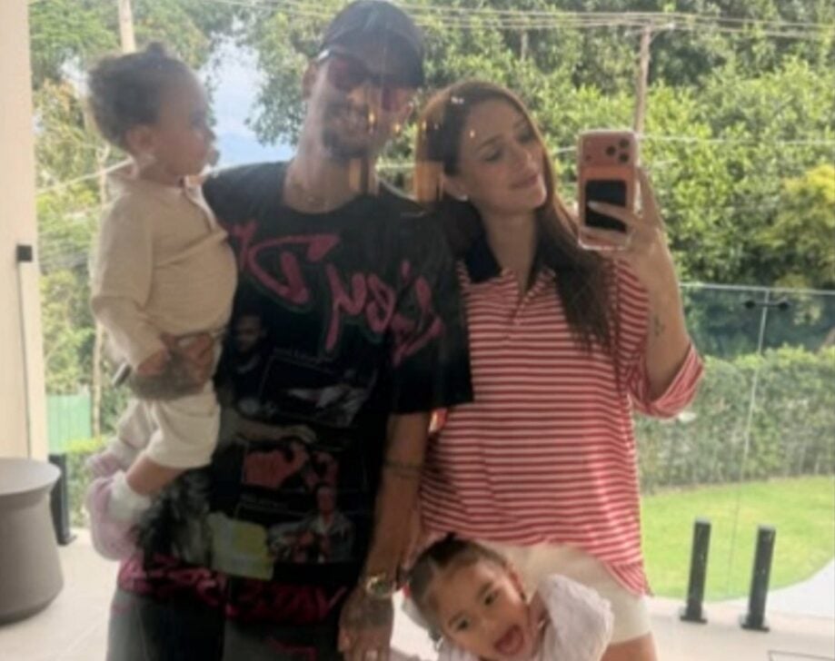 Neymar, Bruna e as filhas, Mel, e Mavie - Instagram/brunabiancardi