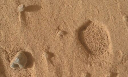 pegadas em Marte - credit: NASA/JPL-Caltech/MSSS