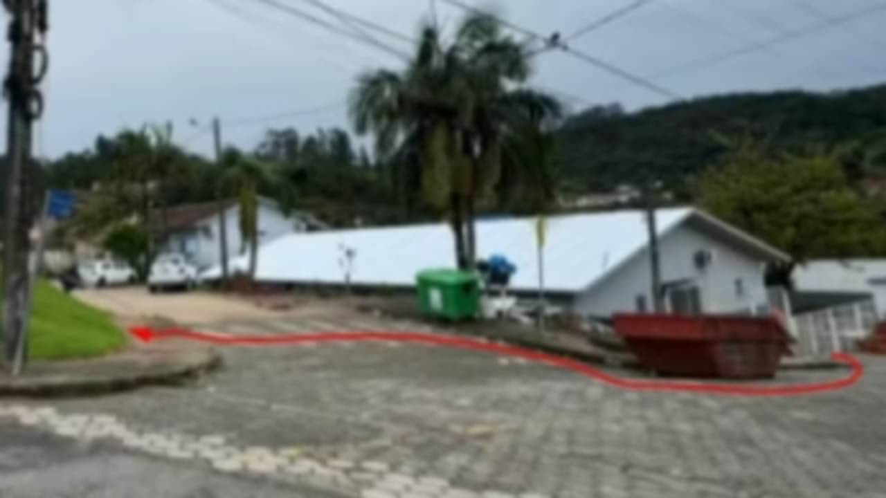 Possível trajeto de bebê que escapou de creche - Polícia Civil/Divulgação
