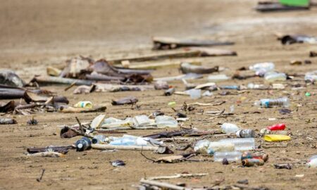 Chuvas levam 90 toneladas de lixo à praia de Navegantes
