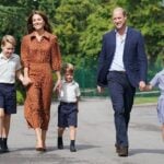 Prince George, Princess Charlotte and Prince Louis (C), accompanied by their parents the Prince William, Duke of Cambridge and Catherine - Jonathan Brady - Pool/Getty Images