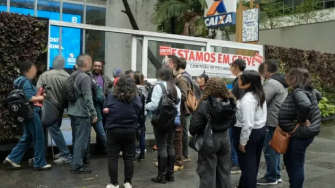 Protesto Caixa - Sindicato dos Bancários/Reprodução