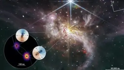 radiotelescópio ALMA - NASA, ESA, CSA, STScI