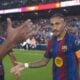 Raphinha comemora seu Hat-Trick - Reprodução / Cazé TV
