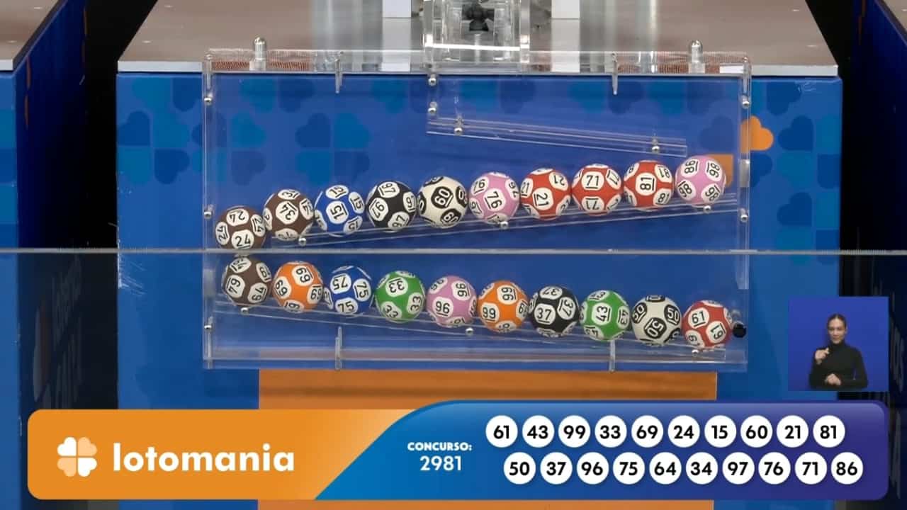 Resultado agora da Lotomania 2981 - Reprodução