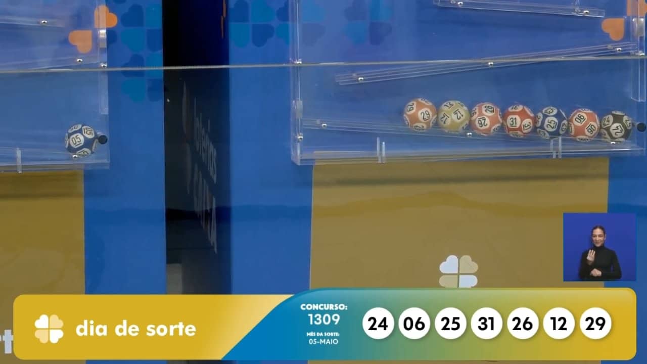 Resultado agora do Dia de Sorte 1309 - Reprodução
