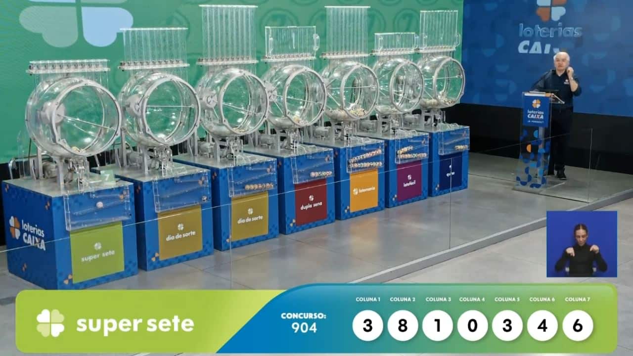 Resultado agora do Super Sete 904 - Reprodução