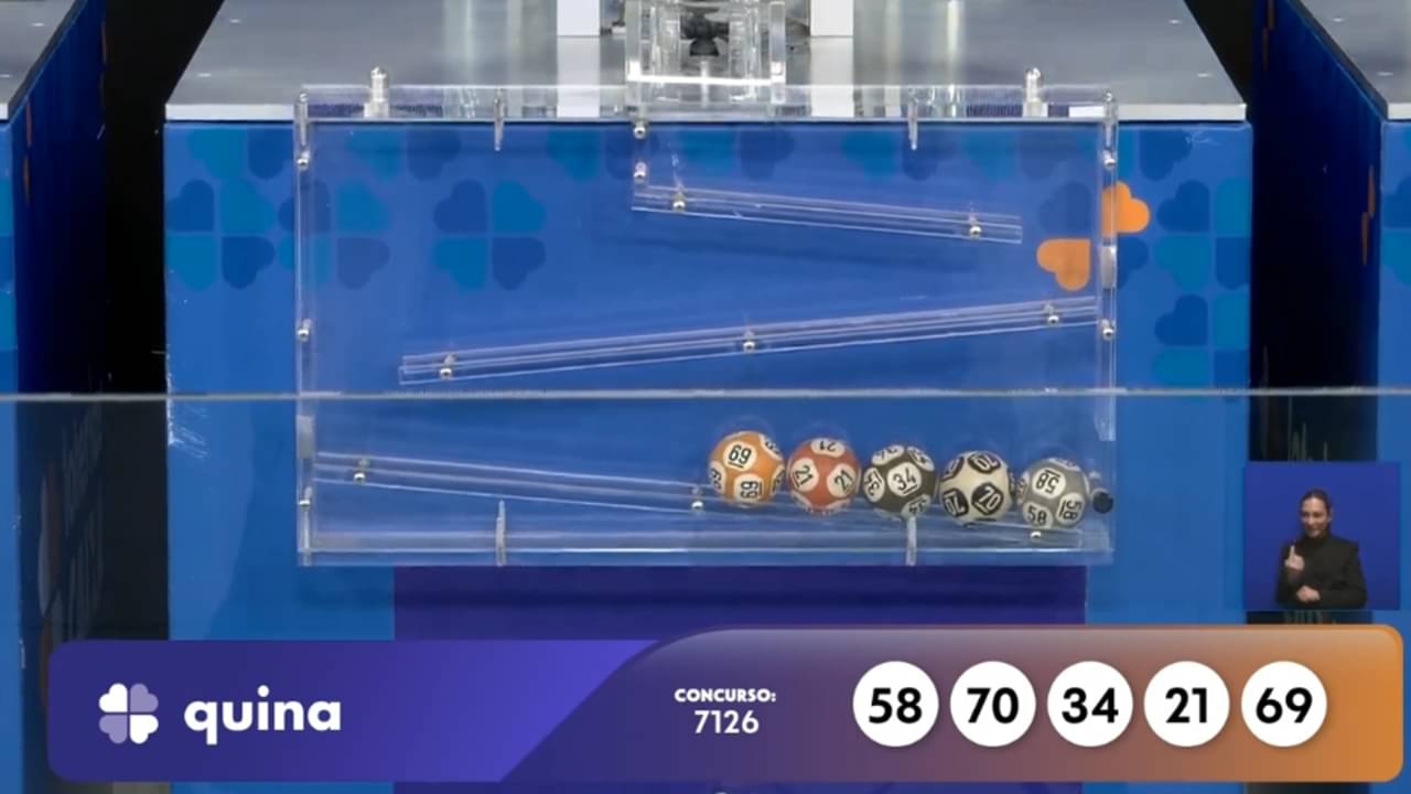 Resultado da Quina 7126 - Reprodução