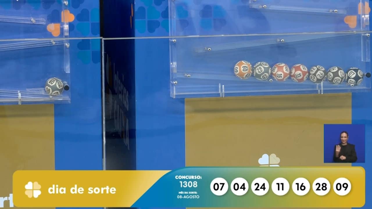 Resultado Dia de Sorte 1308 - Reprodução