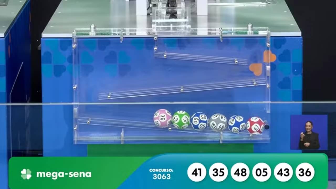 Resultado Mega-Sena 3063 - Reprodução