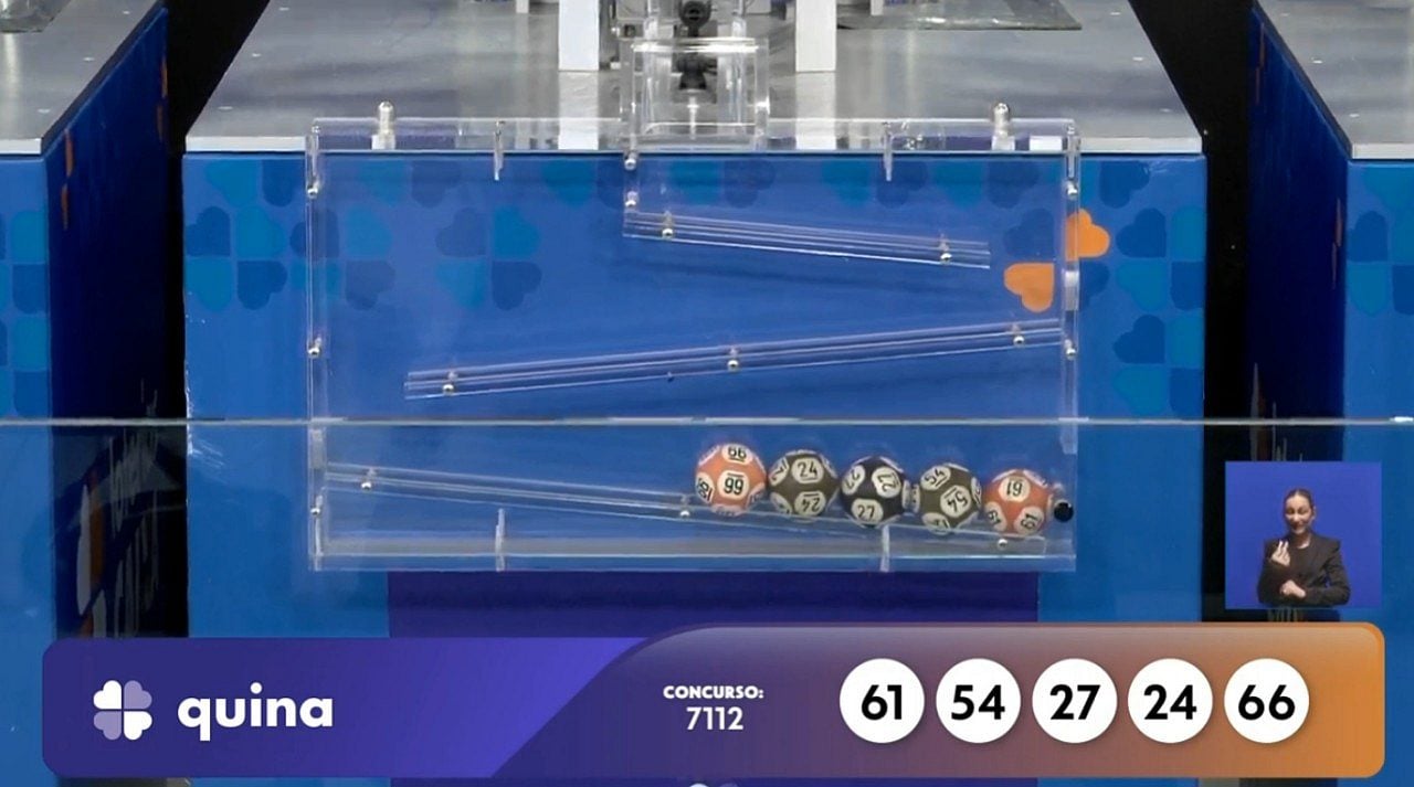 Resultado Quina 7112 com prêmio principal de R$ 18 milhões nas Loterias Caixa – 61 – 54 -27 – 24 – 66