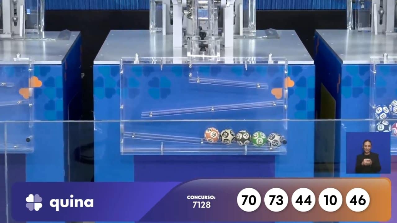 Resultado Quina 7128 - Reprodução