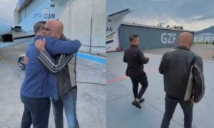 Rick Sollo e o empres&aacute;rio Bruno Avelar - Instagram