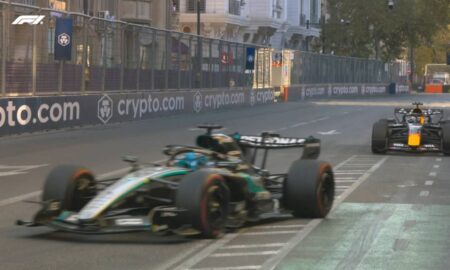 George Russell vence GP do Azerbaijão de F1 por 0s1 sobre Verstappen
