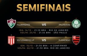 Semifinais da Libertadores - X.com/ Conmebol Libertadores