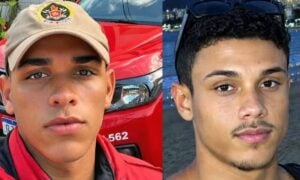 soldado bombeiro Pedro Ernesto dos Anjos e o namorado dele, o estudante de Medicina Pedro Henrique Araújo - Reprodução