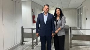 Tarcísio de Freitas e esposa (Republicanos) - Paola Patriarca/g1