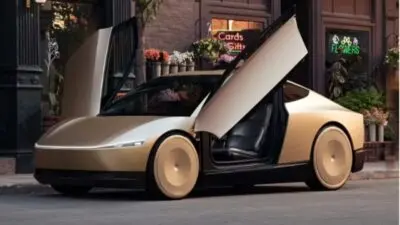 Tesla Cybercab robotáxi - Divulgação/Tesla
