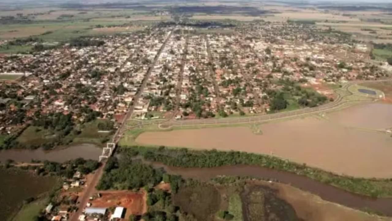 Vista aérea de Fátima do Sul (MS) - Divulgação/Prefeitura de Fátima do Sul