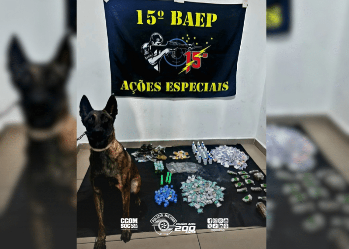 15º BAEP apreende mais de 5 kg de drogas em veículo abandonado na Vila Heliópolis