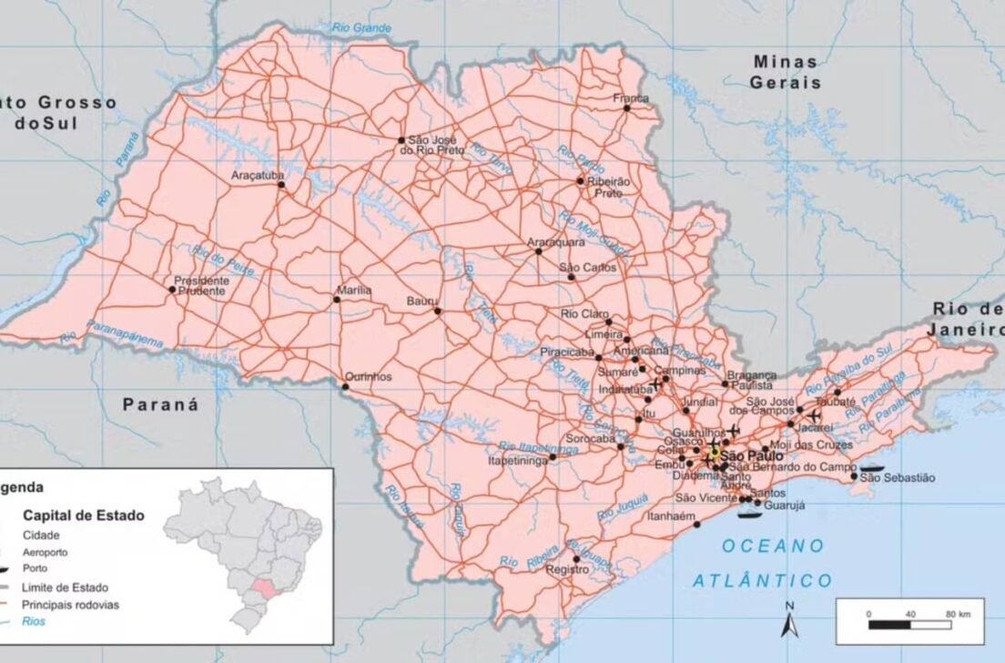 8.203 registros de roubos e furtos aconteceram fora da capital estado de São Paulo entre janeiro e julho de 2026 - IBGE