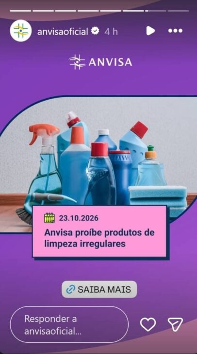 Anvisa proibe produtos irregulares - Instagram/anvisa