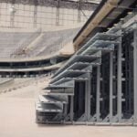 Arquibancada Retrátil Baixa da Arena - Reprodução/YouTube