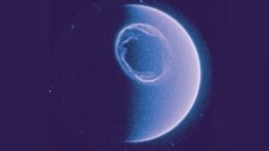 Aurora Boreal vista do espaço. registrado pelo satélite SMILE - Reprodução / ESA