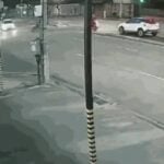 batida do carro na moto em BH - Reprodução