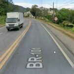 BR-101, em Barra Velha - Reprodução/Google