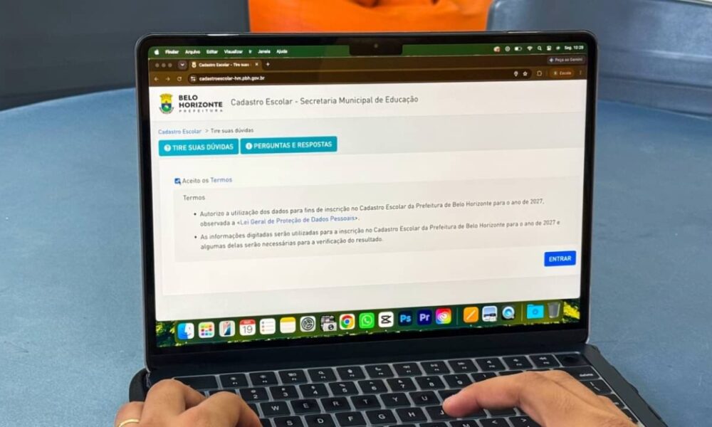 Prefeitura de Belo Horizonte abre cadastro escolar para vagas de 2027