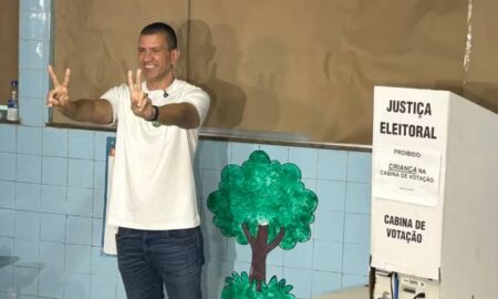 Candidato Douglas Ruas - Leandro Oliveira / TV Globo