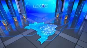Cenário em que seria realizado o debate - Jornal Nacional/ Reprodução