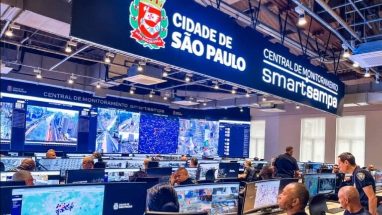 Central de monitoramento do Smart Sampa - Reprodução/Prefeitura de São Paulo