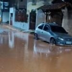 Chuva forte mata oito bovinos e provoca alagamento e deslizamento em São Luiz do Paraitinga, SP - Divulgação/Defesa Civil de SP