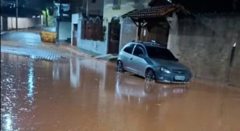 Chuva forte mata oito bovinos e provoca alagamento e deslizamento em São Luiz do Paraitinga, SP - Divulgação/Defesa Civil de SP