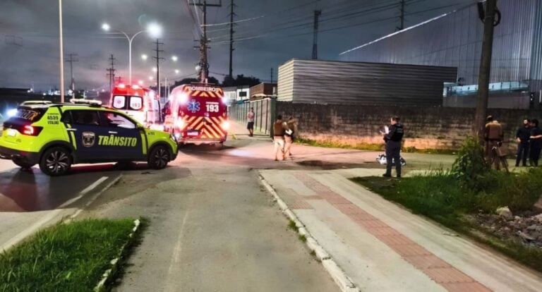 Ciclista morre atingido por caminhão no bairro Cordeiros em Itajaí - Codetran/Divulgação