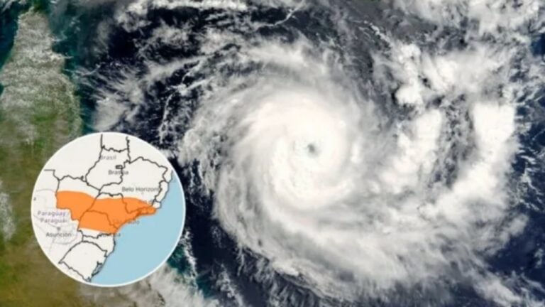Ciclone extratropical - Divulgação