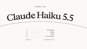 Claude Haiku 5.5 - Divulgação