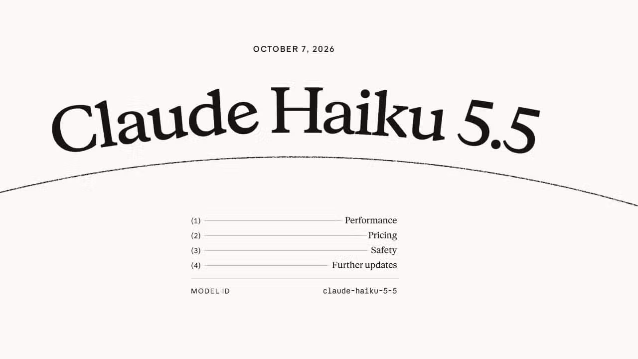 Claude Haiku 5.5 - Divulgação
