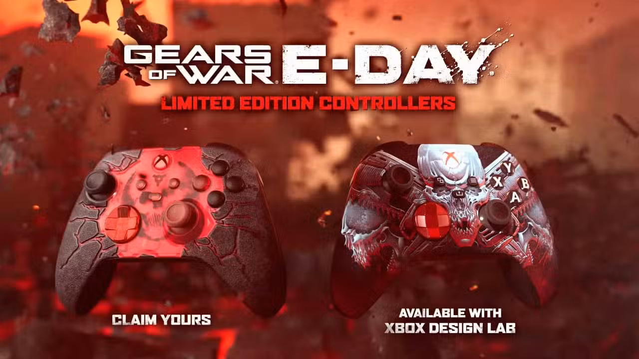 Controle Xbox Gears of War E-Day - Reprodução/YouTube