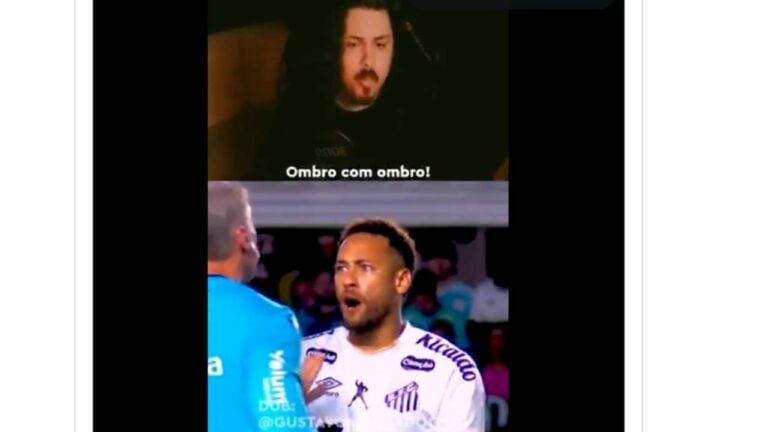 Dublagem Santos x Flamengo - Reprodução