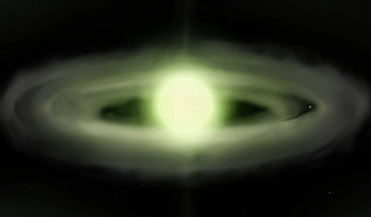 estrela verde WDJ1330+6435 - Reprodução/X/Twitter
