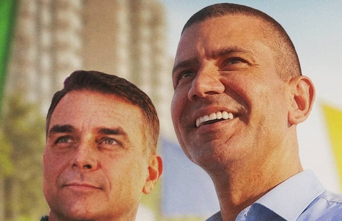 Flavio Bolsonaro e Douglas Ruas - Reprodução/Instagram