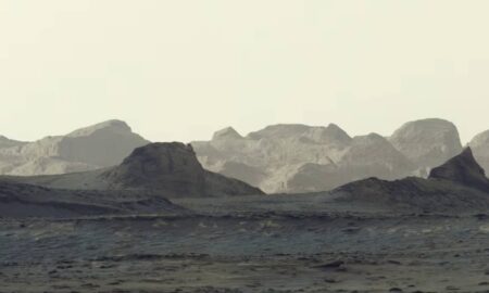 Foto panorâmica foi formada a partir de seis imagens individuais capturadas pelo Curiosity - NASA/JPL-Caltech/MSSS/Divulgação