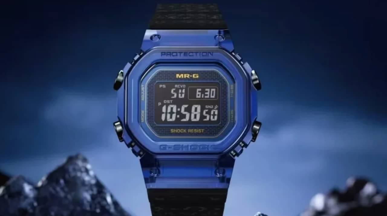 G-SHOCK MR-G feito com safira azul - Divulgação