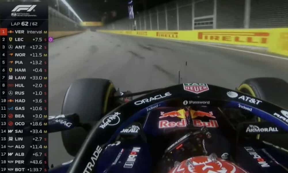 Max Verstappen vence GP de Singapura da Fórmula 1 pela primeira vez