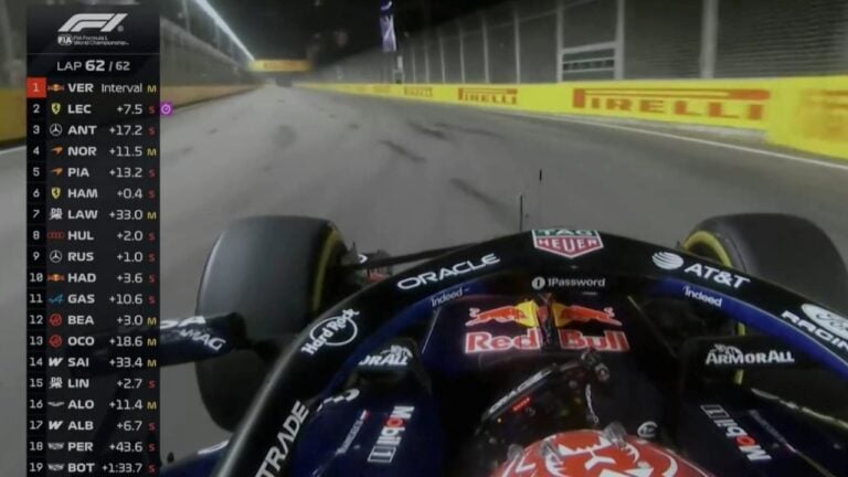 GP de Singapura tem Verstappen - Divulgação