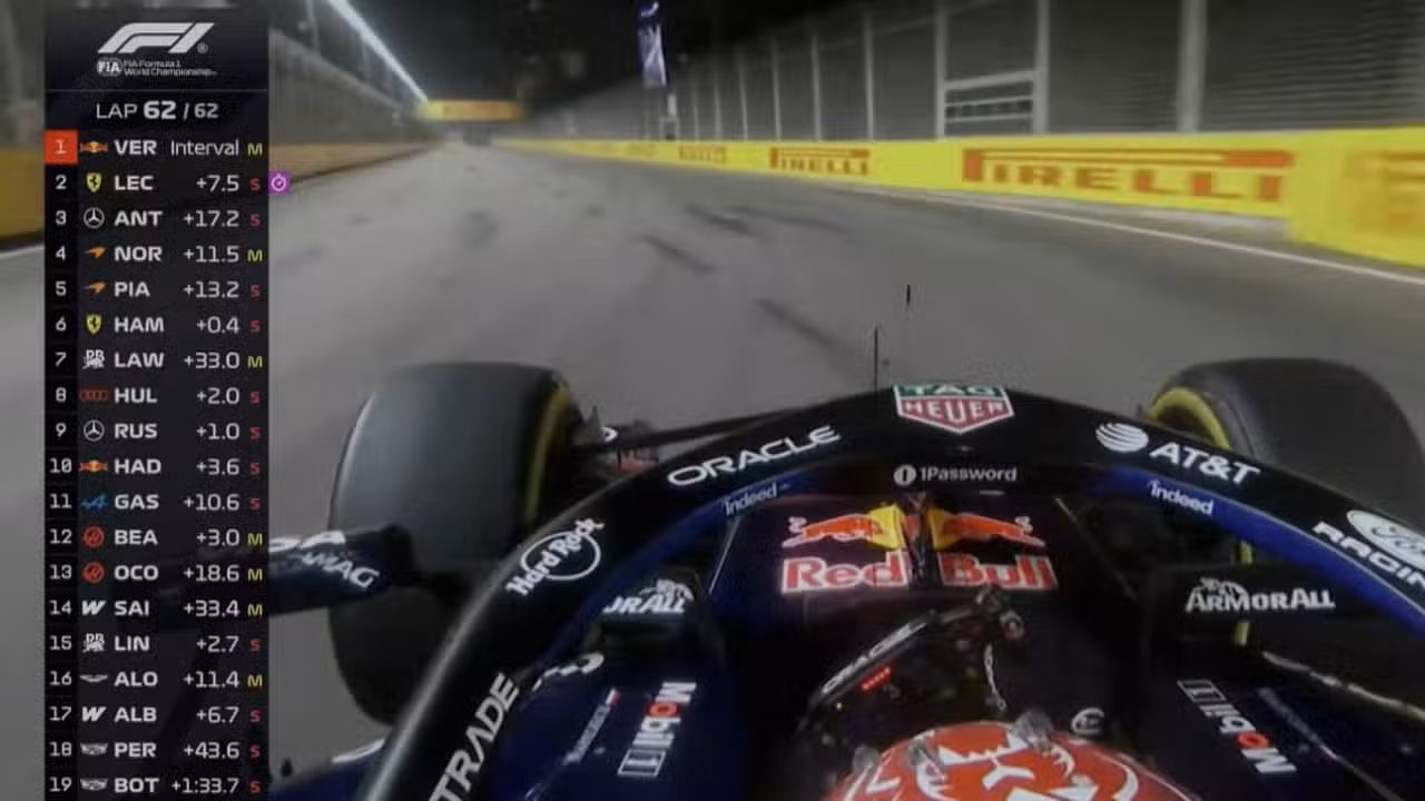 GP de Singapura tem Verstappen - Divulgação